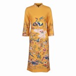 FGLAC New Arrivals 2017 spring retro Slim red Chinese style cheongsam dress Elegant slim vintage dress Evening party dress