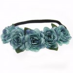 Fabric Lotus Flower Headbands for Woman Girls Hair Accessories Bridal Wedding Flower Crown Headband Forehead Hair Band