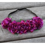 Fabric Lotus Flower Headbands for Woman Girls Hair Accessories Bridal Wedding Flower Crown Headband Forehead Hair Band