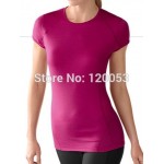 Factory Direct Offer 100% Australia Merino Wool Womens Short Sleeve T Shirt, Women's Merino Wool Shirt Baselayer