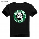 Famous Movies Logo Design Star Wars DJ Yoda T Shirt Master Funny Tee Techno Headphones Fashion Star Wars Men t-shirt