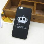 Fashion Brand King Queen Soft TPU Ultra Thin Back Covers for IPhone 6 6s 5 5s SE Phone Cases Silicone Luxury Crown Slim Shell