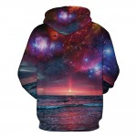 Fashion Brand Men Sweatshirt Hoodie Cotton 3D Print Hoodie Pullovers Galaxy Space Mens Clothing Hip Hop Sweatshirts Pullover 