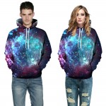 Fashion Brand Men Sweatshirt Hoodie Cotton 3D Print Hoodie Pullovers Galaxy Space Mens Clothing Hip Hop Sweatshirts Pullover 