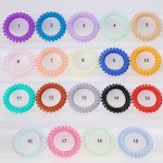 Fashion Cute Candy Color Hair Jewelry Headbands Telephone Line Hair Rope for Women Hair Band 5pcs/bag