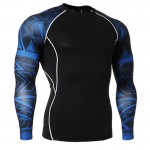 Fashion Long Sleeves Men's T-shirts 3D Prints Tight Skin Compression Shirts for Men MMA Rashguard Male Body Building Top Fitness