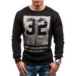 Fashion Men Sportwear New 2017 Fitness Causal Sweatshirts Round Neck Pullover