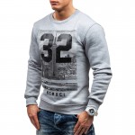 Fashion Men Sportwear New 2017 Fitness Causal Sweatshirts Round Neck Pullover