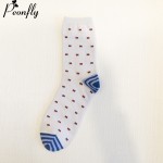 Fashion Mens Cotton Socks Colorful Jacquard Art Socks Hit Color Dot Long Happy Socks Men's Dress Sock 5pairs/lot