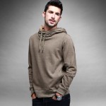 Fashion Mens Hoodies Brand Clothing Male Sweatshirts Man Black Khaki Solid Pullover Clothes Tracksuits Sportswear XL