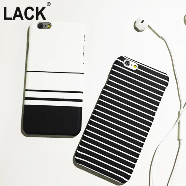 Fashion Stripe Cover For iphone 5S Case For iphone 5 5S 6 6S 6 Plus Hard White Black Blue Phone Cases Protect Coque Capa Fundas