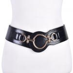 Fashion belt woman leather wide elastic belts for women dress