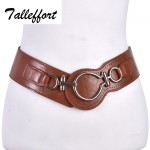 Fashion belt woman leather wide elastic belts for women dress