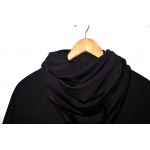 Fashionable man cloak shawl unlined upper garment Unique individual character design High collar asymmetric shawl