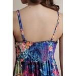 Female Summer Roupad de Meninas Saia Longa Femininas Vestidos Largos Praia Floral Print Sundresses Faldas Ropa Mujer