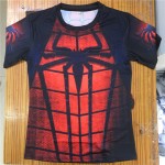 Fitness Tshirts 3D Spiderman Tops 2017 Superhero T-shirts Compression Quick Dry T shirts Summer Superhero Tees 2017 ZOOTOP BEAR