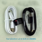 For LG data cable micro USB charging 0.35 m 1.2 m to 1.8 m line 20AWG shielding Android the new bump