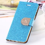 For iPhone 6 6S Plus 7 Plus Cover Glitter Bling Crystal Diamond Leather Wallet Case For Samsung Galaxy S6 Edge Plus S7 Edge Bags