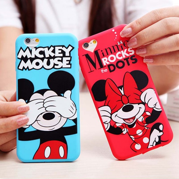 For iPhone 6 Case Cute Cartoon Minnie Mouse Soft Silicone Phone Cases For Apple iPhone 6 6S 6/6S Plus 5 5S SE Back Cover Fundas