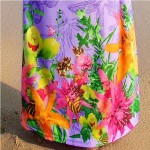 Free Shipping New Sexy Casual Women Floor-Length Beach Dress Butterfly Sleeve Print Bow V-Neck Summer Sundress