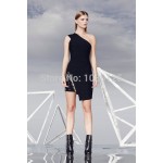 Free Shipping!!! Runway Style New Elegent One Shoulder HL Party Bandage Dress