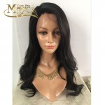 Free Shipping Wave Brazilian 100% Virgin Unprocessed Hair Glueless Full/Front Lace Wig Natural Hairline Human Hair Wigs