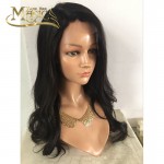 Free Shipping Wave Brazilian 100% Virgin Unprocessed Hair Glueless Full/Front Lace Wig Natural Hairline Human Hair Wigs