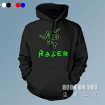 Free shipping Gaming Razer Hoodies Men Women team Autumn winter sweatshirts Print Game Athletics boys cotton coat