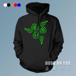 Free shipping Gaming Razer Hoodies Men Women team Autumn winter sweatshirts Print Game Athletics boys cotton coat