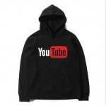 Free shipping fashion Hoodie Sweatshirt  new brand YouTube logo printing Hoodie cotton Hoodies Size European for men and women