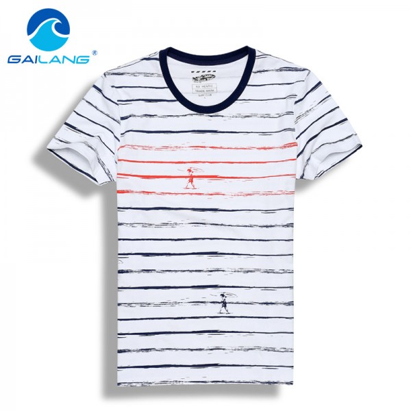 Gailang Brand 2017 summer men t shirt cotton mens tshirt print printed new mens t shirt fashion tee top o neck tshirts casual