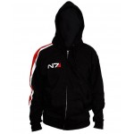 Game Mass Effect Hoodies N7 Original Armour Stripe Hoody Zipper Cosplay Costume Sweatshirts Coat Outwear High Quality Version