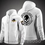 Game Metal Gear Solid Diamond Dogs Outer Heaven Logo Zip Up Print Super Warm Fleece Hoodie Coat Sweatshirt 