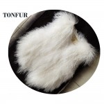 Genuine Mongolia Sheep Fur Gilet Fashion 100% Real Tan Sheep Fur Vest Hot OEM Custom Fur Waistcoat FP882