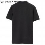 Giordano Men Polo Solid Stand Collar Short Sleeves Polos Lion Cotton Pique Tops Summer Mens Clothing Brand Camiseta