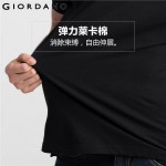 Giordano Men Polo Solid Stand Collar Short Sleeves Polos Lion Cotton Pique Tops Summer Mens Clothing Brand Camiseta