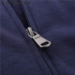 Giordano Men Sweatshirt Long Sleeves Hoodie Kanga Pocket Sweatshirt Zipper Solid Color Hoodie Brand Clothing French Terry Lining