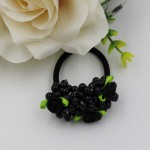 Girls hair accessories rustic small fresh flower beaded pearl headband rubber band tousheng elastic hair bands