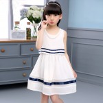 Girls summer dress 2016 new children's clothing summer style kids pink chiffon dresses big girl thin princess dress 6-14 years