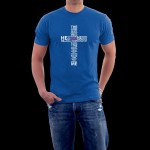 God Lord Jesus shepard cross design men unisex  t-shirt 100% 180g/m2 ringspun cotton short sleeve straight cut free shipping