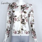 Goodbuy 2017 Spring  New Arrival Women Jacket Printed Floral Women Outwear Coat Chaquetas Mujer Zipper Casual Lady Coat Femme