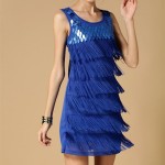 Great Gatsby Fringe Sequin 1920s Flapper Charleston Party Art Deco Sexy Women Party Dresses Summer Casual Mini Sundress