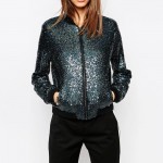 HDY Haoduoyi Autumn Fashion Women Blingbling sequined outwear coats casual Loose Bomber Jackets for wholesale and free shipping