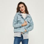 HEEGRAND Spring Autumn Winter Hooded Two Pieces Plus Size Jaqueta Feminina Denim Outerwear Coat Jeans Jackets Women WWJ061