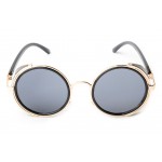 HINDFIELD Vintage Women Steampunk Sunglasses Brand Design Round Sun Glasses Goggles Men Unisex Retro Style Punk Oculos De Sol