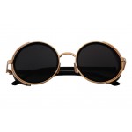 HINDFIELD Vintage Women Steampunk Sunglasses Brand Design Round Sun Glasses Goggles Men Unisex Retro Style Punk Oculos De Sol