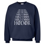 HODOR Hold the Door Game of Thrones men sweatshirts 2016 autumn winter style man hoodies fleece high quality hip hop streetwear