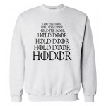 HODOR Hold the Door Game of Thrones men sweatshirts 2016 autumn winter style man hoodies fleece high quality hip hop streetwear