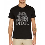 HODOR Hold the Door funny letters print t shirt men o-neck cotton plus size tees Game of Thrones male harajuku fitness punk tops