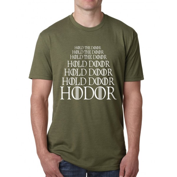 HODOR Hold the Door funny letters print t shirt men o-neck cotton plus size tees Game of Thrones male harajuku fitness punk tops